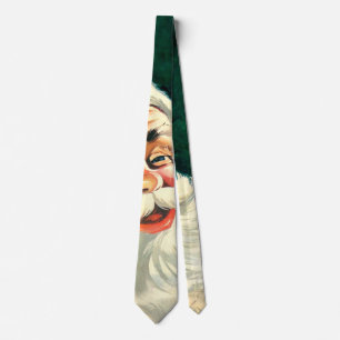 Vintage Christmas, Jolly Retro 50's Santa Claus Tie