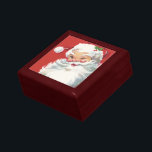 Vintage Christmas, Jolly Winking Santa Claus Gift Box<br><div class="desc">Vintage illustration Christmas holiday design featuring a happy,  jolly Santa Claus wearing a hat and winking as if he has a secret. Ho,  ho,  ho,  Merry Christmas!</div>