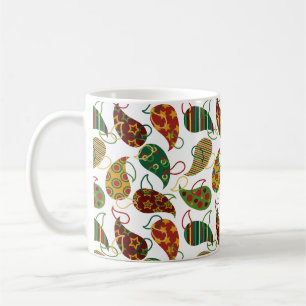 Vintage Christmas Larger Paisley  Coffee Mug