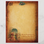 Vintage Christmas Letter Paper<br><div class="desc">Customise this vintage Christmas letter paper with your own message for the holiday season.</div>