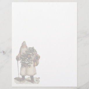 Vintage Christmas Letterhead Stationery