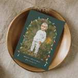 Vintage Christmas Lights Photo Arch Holiday Card<br><div class="desc">Merry Christmas Elegant Vintage Christmas Lights Photo Arch Holiday cards. Click the edit button to customise this design with your photo and text.</div>