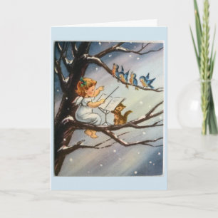 Vintage Christmas - Little Angel & Her Musicians, Card
