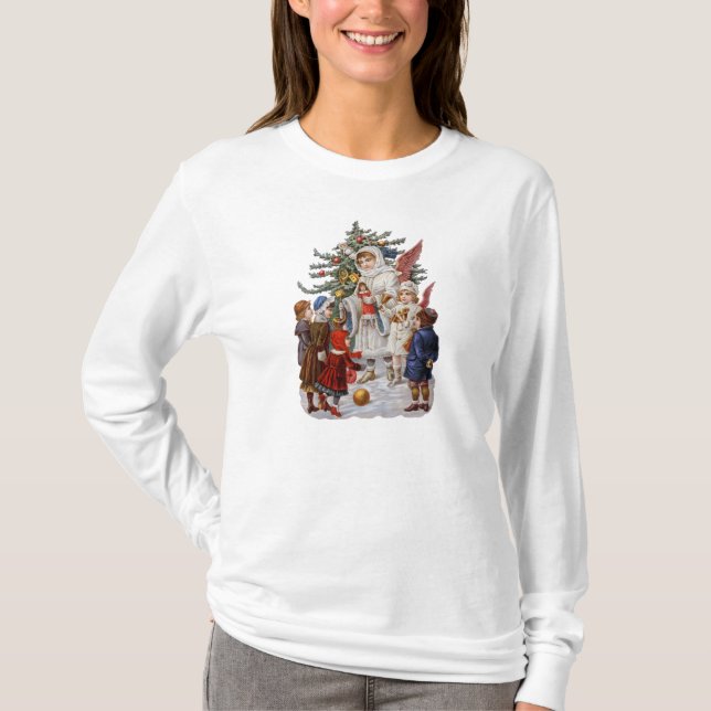 Vintage Christmas Longsleeved Shirt (Front)