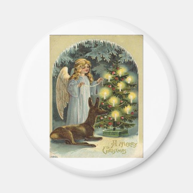 Vintage Christmas Magnet (Front)