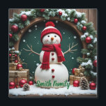 Vintage Christmas - Magnetic Card<br><div class="desc">Vintage Christmas - Magnetic Card
Design 04
A perfect little gift!</div>