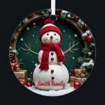 Vintage Christmas - Metal Circle Ornament<br><div class="desc">Vintage Christmas - Metal Circle Ornament
Design 04
A perfect little gift!</div>