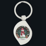 Vintage Christmas - Metal Keychain<br><div class="desc">Vintage Christmas - Metal Keychain
Design 04
A perfect little gift!</div>