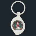 Vintage Christmas - Metal Keychain<br><div class="desc">Vintage Christmas - Metal Keychain
Design 04
A perfect little gift!</div>