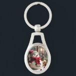 Vintage Christmas - Metal Keychain<br><div class="desc">Vintage Christmas - Metal Keychain
Design 01
A perfect little gift!</div>