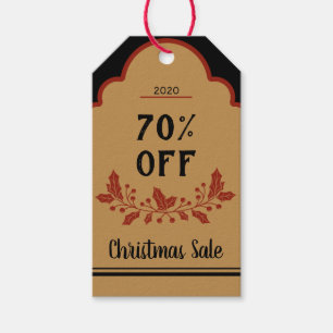 Vintage Christmas Mistletoe Decorative Gift Tags