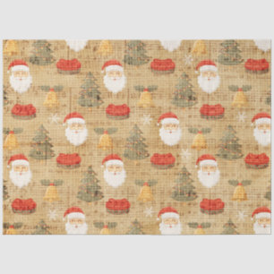 Vintage Christmas Mix Series Design 10 Tissue Paper