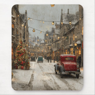 Vintage Christmas Mouse Mat