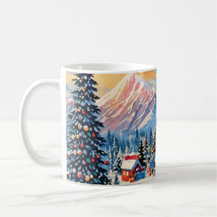 vintage christmas mug 
