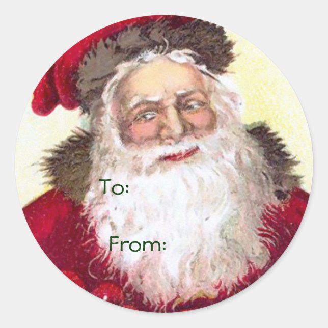 Vintage Christmas Name Tags (Front)