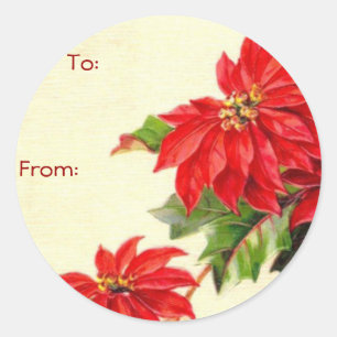 Vintage Christmas Name Tags