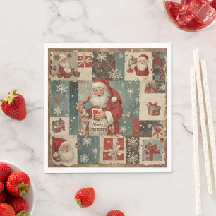 Vintage Christmas Napkin