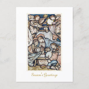 Vintage Christmas Nativity Postcard