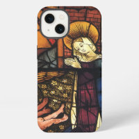 Vintage Christmas Nativity Scene in Stained Glass