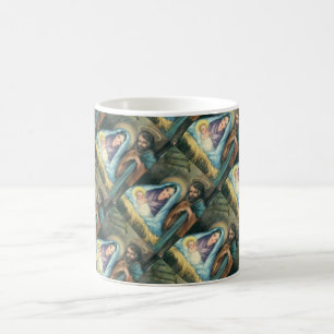 Vintage Christmas Nativity Scene Mug