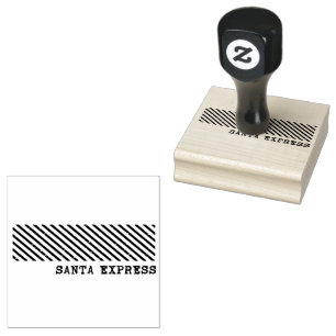 Vintage Christmas North-pole  Rubber Stamp