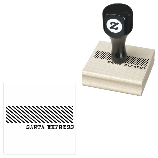 Vintage Christmas North-pole  Rubber Stamp (Stamped)