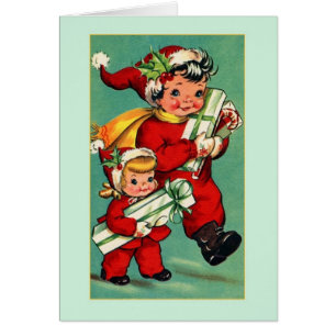 Vintage Christmas Note Card