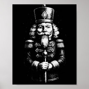 Vintage Christmas Nutcracker Retro Xmas 2025 Famil Poster