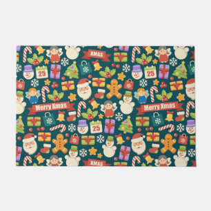 Vintage Christmas Nutcrackers Merry Christmas Cute Doormat