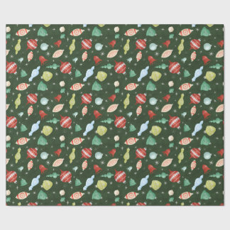 Vintage Christmas Ornament wrapping paper