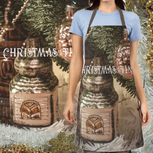 Vintage Christmas ornaments Apron