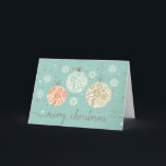 Vintage Christmas Ornaments Greeting Card<br><div class="desc">Vintage Christmas Ornaments Greeting Card by Orabella Prints.</div>