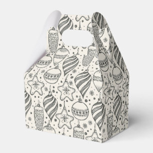 Vintage Christmas Ornaments Holiday Gable Favour Box