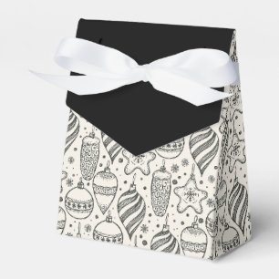 Vintage Christmas Ornaments Holiday Tent Favour Box