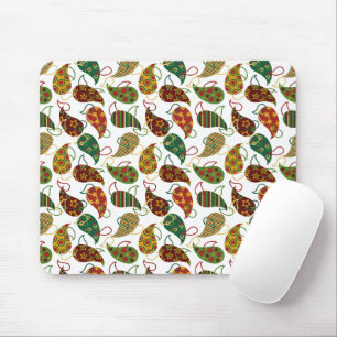 Vintage Christmas Paisley Mouse Mat