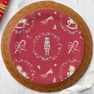 Vintage Christmas Paper Plate