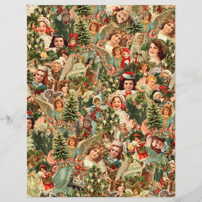 Vintage christmas Paper Sheet (Front)