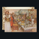 Vintage Christmas Party Carl Larsson Invitation<br><div class="desc">Share the warmth of vintage art this holiday season with these fully customisable holiday party invitations. Great for a dinner party! The cover features the vintage art of Carl Larsson (1904)</div>