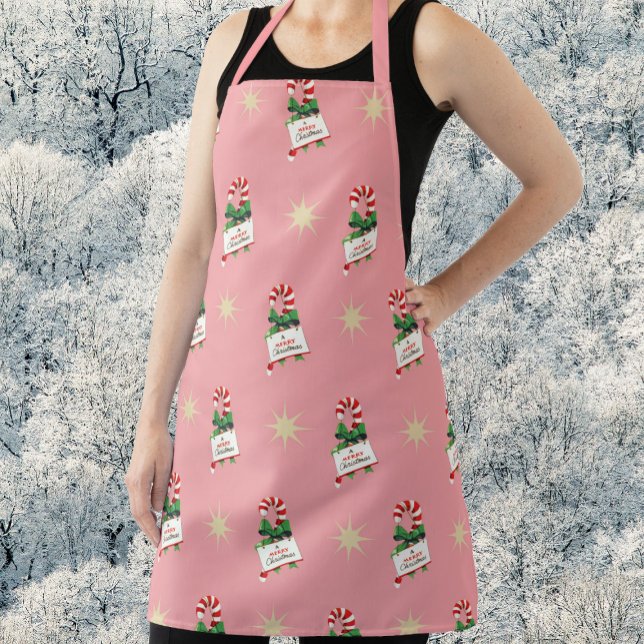 Vintage Christmas Pattern, Candy Canes with Pink Apron (Creator Uploaded)