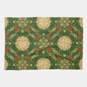 Vintage Christmas Pattern - Kitchen Towel