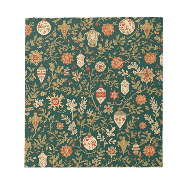 Vintage Christmas Pattern - Note Pad (Front)