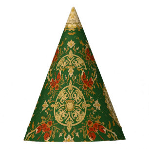 Vintage Christmas Pattern - Paper Party Hats