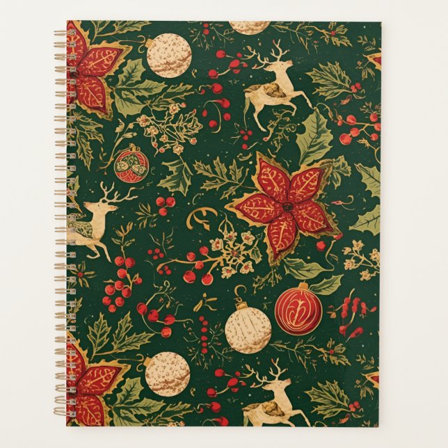 Vintage Christmas Pattern - Planner (Front)