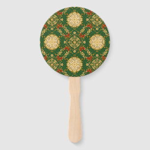 Vintage Christmas Pattern - Set of Fans
