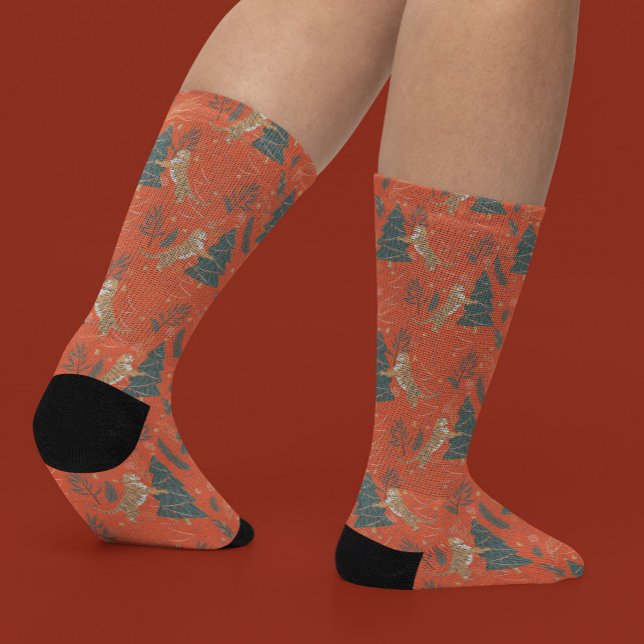 Vintage Christmas pattern Socks (Creator Uploaded)