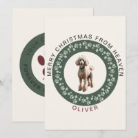 Vintage Christmas Pet Memorial Photo From Heaven