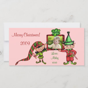Vintage Christmas Photo Card