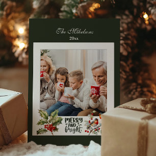 Vintage Christmas Photo Family Holiday Celebration