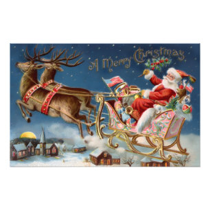 Vintage Christmas Photo Print