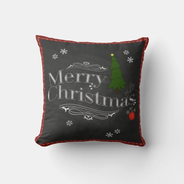 Vintage Christmas Pillow | Great Gift Idea! (Front)